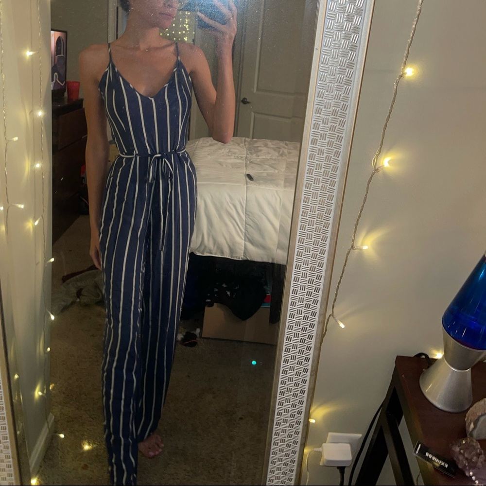 Stripped Jumpsuit